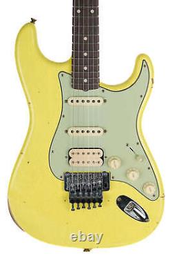 New Fender Custom Shop 1960 Stratocaster Relic Graffiti Yellow Floyd Rose