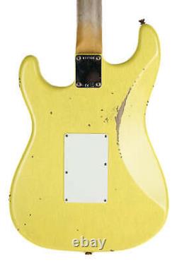 New Fender Custom Shop 1960 Stratocaster Relic Graffiti Yellow Floyd Rose