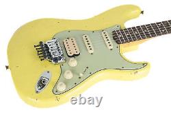 New Fender Custom Shop 1960 Stratocaster Relic Graffiti Yellow Floyd Rose