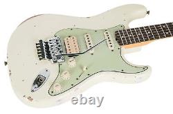 New Fender Custom Shop 1960 Stratocaster Relic HSS Vintage White Floyd Rose