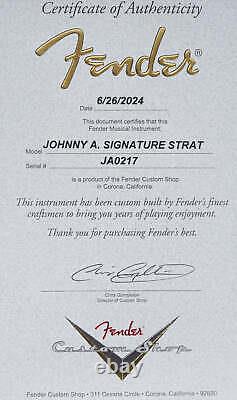 New Fender Custom Shop Johnny A. Signature Stratocaster Sunset Glow Metallic