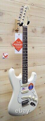New Fender Jeff Beck Signature Stratocaster Electric Guitar Olympic White withCase