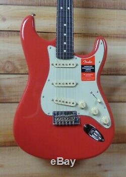 New Fender Ltd Ed American Professional Stratocaster Rosewood Neck Fiesta Red