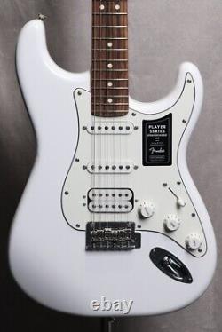 New Fender Player Series Stratocaster HSS Polar White Pau Ferro Electric Guitar