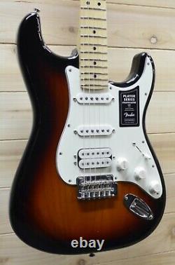 New Fender Player Stratocaster HSS Electric Guitar 3 Tone Sunburst