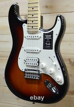 New Fender Player Stratocaster HSS Electric Guitar 3 Tone Sunburst