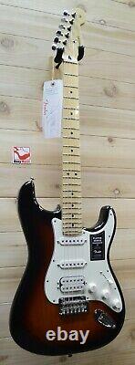 New Fender Player Stratocaster HSS Electric Guitar 3 Tone Sunburst