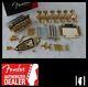 New Fender Stratocaster Gold 2 3/16 Tremolo Hardware Set W Tuners For Usa Strat