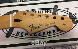 New Genuine Fender Stratocaster Maple Guitar Neck Strat Medium Jumbo Frets