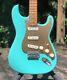 New Squier 40th Anniversary Stratocaster Satin Seafoam Green With Maple Fb