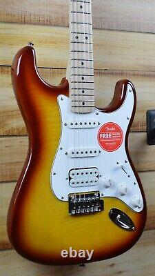 New Squier Affinity Stratocaster Electric Guitar HSS Sienna Sunburst