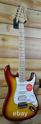 New Squier Affinity Stratocaster Electric Guitar HSS Sienna Sunburst