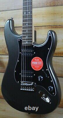 New Squier Affinity Stratocaster HH Electric Guitar Charcoal Frost Metallic