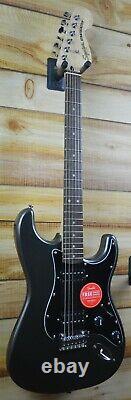 New Squier Affinity Stratocaster HH Electric Guitar Charcoal Frost Metallic