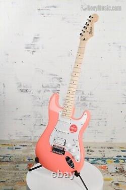 New Squier Sonic Stratocaster HSS Electric Guitar Tahitian Coral