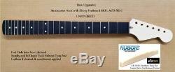 New Unfinished Stratocaster Maple Neck with Ebony Fretboard