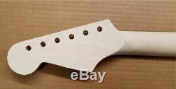 New Unfinished Stratocaster Maple Neck with Ebony Fretboard