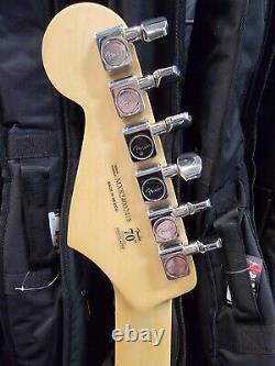 New, open box, Fender Player Stratocaster, 70th Anniversary 2-Color Sunburst 202