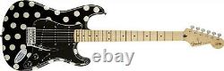 Open Box Fender Buddy Guy Stratocaster ELECTRIC GUITAR Black+ White Polka Dot
