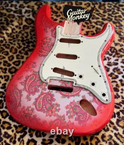 Paisley Stratocaster HSH Alder Fender Replacement Body Shielded Cavity