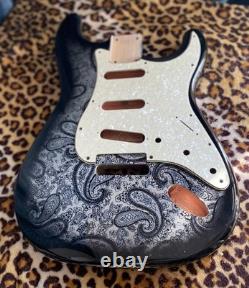 Paisley Stratocaster Replacement HSH Alder Body Shielded Cavity
