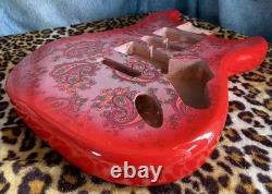 Paisley Stratocaster Replacement HSH Alder Body Shielded Cavity