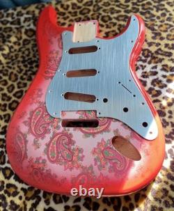 Paisley Stratocaster Replacement HSH Alder Body Shielded Cavity