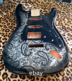 Paisley Stratocaster Replacement HSH Alder Body Shielded Cavity