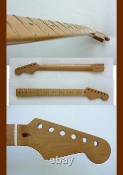 ROASTED MAPLE STRATOCASTER GUITAR NECK /Warmoth Bone Nut/Fender Med Jumbo STRAT