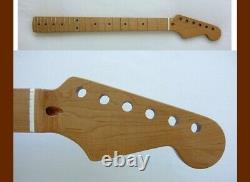 ROASTED MAPLE STRATOCASTER GUITAR NECK /Warmoth Bone Nut/Fender Med Jumbo STRAT