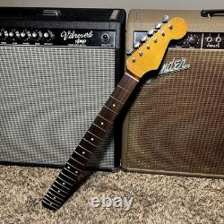 Relic Fender Stratocaster Neck RI Custom SRO62 Veneer AllParts withAged Clay Inlay