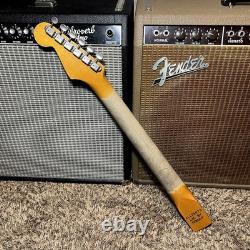 Relic Fender Stratocaster Neck RI Custom SRO62 Veneer AllParts withAged Clay Inlay