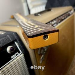 Relic Fender Stratocaster Neck RI Custom SRO62 Veneer AllParts withAged Clay Inlay