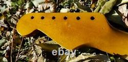 Relic Fender Stratocaster Strat Neck W Aged Clay Inlays Custom SRO C By Django