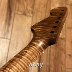 Roasted Flame Maple Strat Stratocaster Neck Satin Fits Warmoth Fender body 0SMF