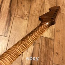 Roasted Flame Maple Strat Stratocaster Neck Satin Fits Warmoth Fender body 0SMF