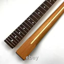 Roasted Mahogany Tele Neck Rosewood Slab Stainless Steel Rolled Frets Bone Nut