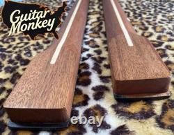 Roasted Mahogany Tele Neck Rosewood Slab Stainless Steel Rolled Frets Bone Nut