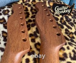 Roasted Mahogany Tele Neck Rosewood Slab Stainless Steel Rolled Frets Bone Nut