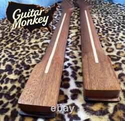 Roasted Mahogany Tele Neck Rosewood Slab Stainless Steel Rolled Frets Bone Nut