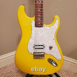 SALE 2021 Strat Build Hardtail Fender Invader Graffiti Yellow Tom Delonge Style