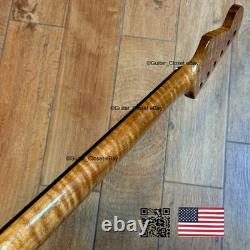 SALE Roasted Flame Maple Rosewood Strat Neck Stratocaster fits Fender body 2SME