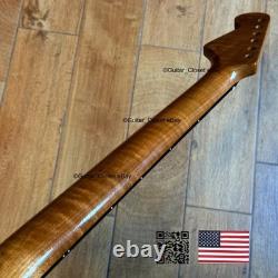 SALE Roasted Flame Maple Rosewood Strat Neck Stratocaster fits Fender body 2SME