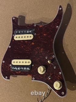 SH GuitarWorks Stratocaster HH Loaded Red Tortoise Pickguard USA Electronics