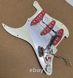 SHG5014 Hot Modern Noiseless Loaded Stratocaster Pickguard USA Spec Wiring New