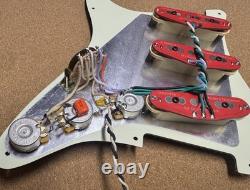 SHG5014 Hot Modern Noiseless Loaded Stratocaster Pickguard USA Spec Wiring New