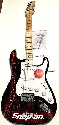 SNAP ON TOOLS 2023 SNAP ON SQUIER BY FENDER STRATOCASTER GUITAR ssx23p154 NEW