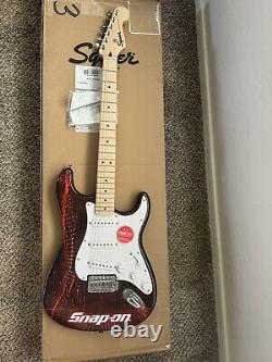 SNAP ON TOOLS 2023 SNAP ON SQUIER BY FENDER STRATOCASTER GUITAR ssx23p154 NEW