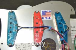 Silver Beatle Loaded Fender Stratocaster Pickguard with NAMM Select pickups