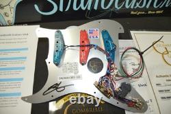 Silver Beatle Loaded Fender Stratocaster Pickguard with NAMM Select pickups